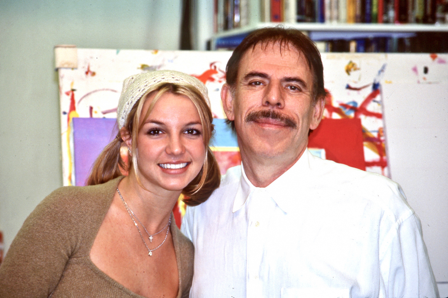 Britney Spears and Peter Max