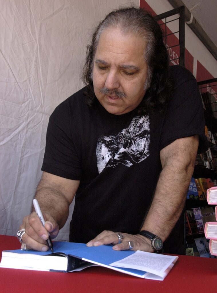 Ron Jeremy signs ''The Hardest (Working) Man in Showbiz'' at the 12th annual Los Angeles Times Festival of Books in Los Angeles on Saturday, April 28, 2007. 