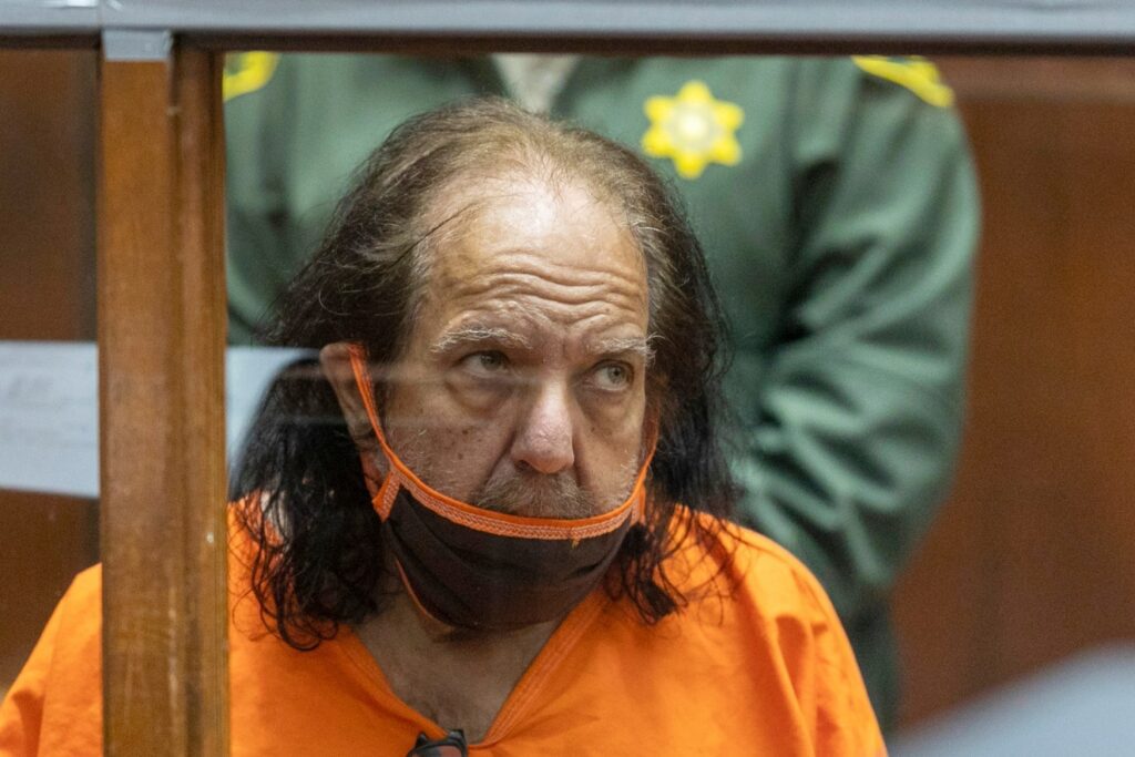Ron Jeremy appears for his arraignment on rape and sexual assault charges at Clara Shortridge Foltz Criminal Justice Center, Friday, June 26, 2020, in Los Angeles. Jeremy pleaded not guilty to charges of raping three women and sexually assaulting a fourth. 