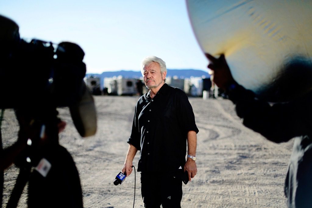HIKO, NEVADA - SEPTEMBER 20: George Knapp attends Storm Area 51, They Can't Stop All Of Us Event on September 20, 2019 in Hiko, Nevada. (Photo by Jerod Harris/WireImage)