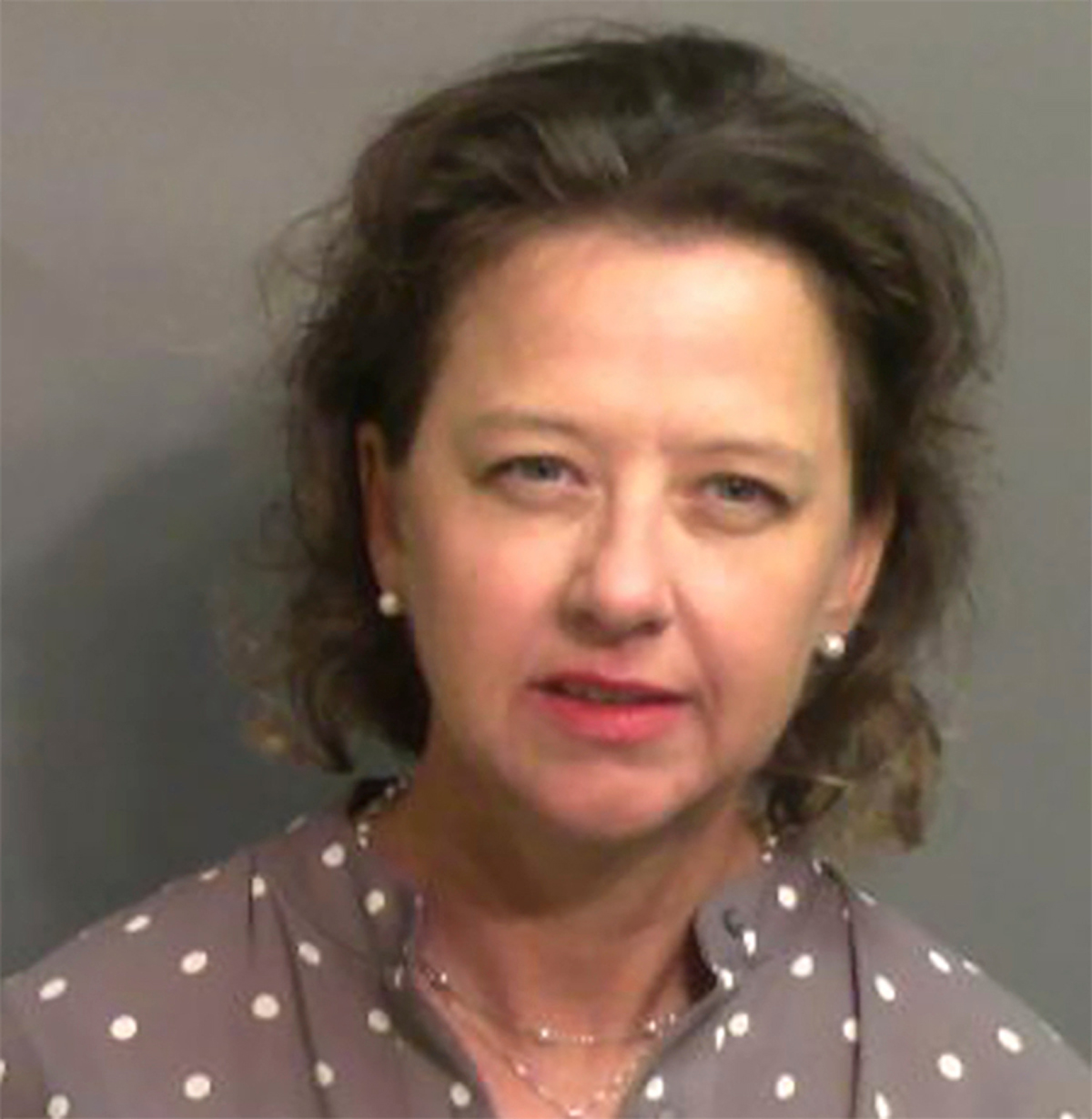 This jail booking photo provided by Glynn County Sheriff&rsquo;s Office, shows Jackie Johnson, the former district attorney for Georgia&rsquo;s Brunswick Judicial Circuit, after she turned herself in to the Glynn County jail in Brunswick, Ga, on Wednesday, Sept. 8, 2021. A grand jury indicted Johnson on charges of violating her oath of office and obstructing police in her handling of the February 2020 killing of Ahmaud Arbery. The indictment accuses Johnson of using her position to try to shield Arbery&rsquo;s killers from prosecution. She has denied any wrongdoing. (Glynn County Sheriff&rsquo;s Office via AP)